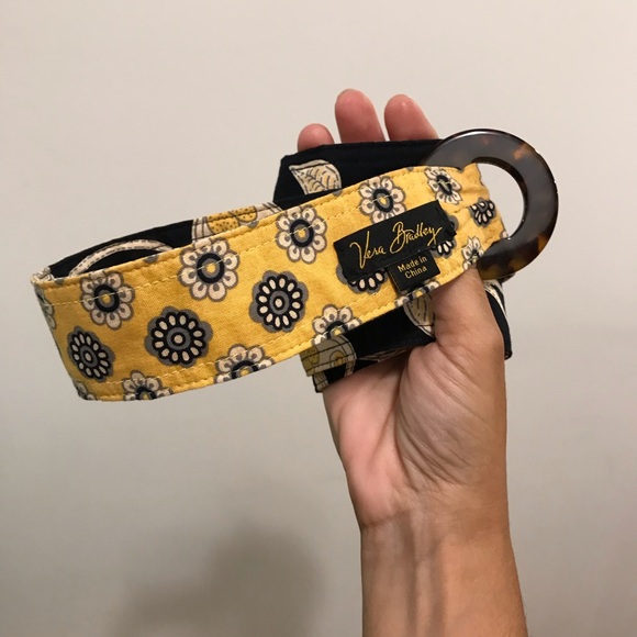 PRIVATELY SOLD!!! Vera Bradley multicolor fabric double face round buckle belt. - Picture 8 of 9